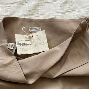 Brunello Cucinelli Tan Pencil Skirt